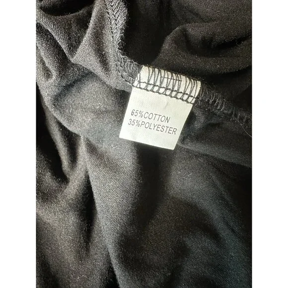 Berydress Womens Sheath Faux Wrap Dress Size XL Classic 3/4 Sleeves V Neck Black - Picture 4 of 5